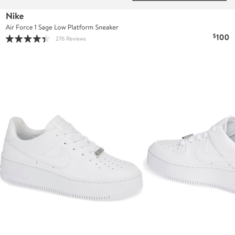 Nike Air Force 1 Sage Low Platform Sneaker